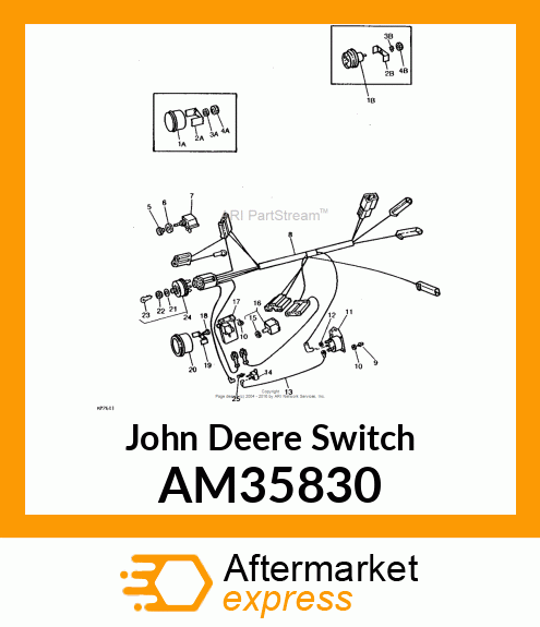 SWITCH, SWITCH RIVETED ASSY AM35830