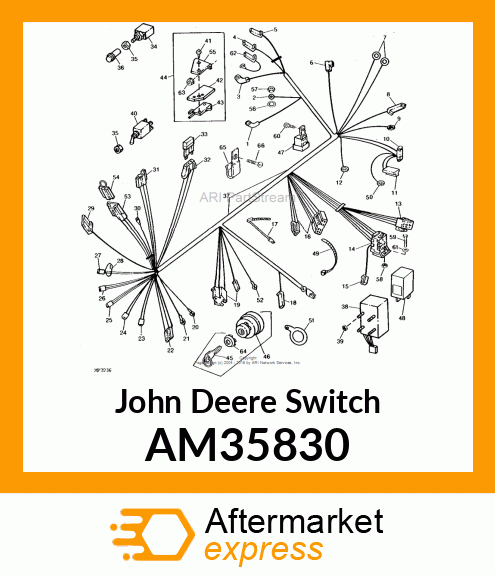 SWITCH, SWITCH RIVETED ASSY AM35830