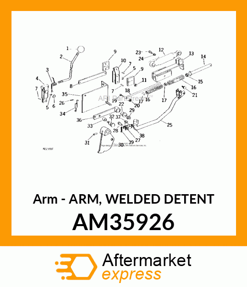 Arm - ARM, WELDED DETENT AM35926