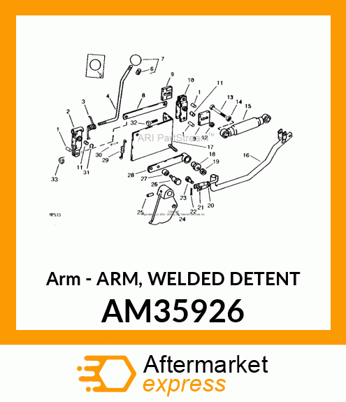 Arm - ARM, WELDED DETENT AM35926