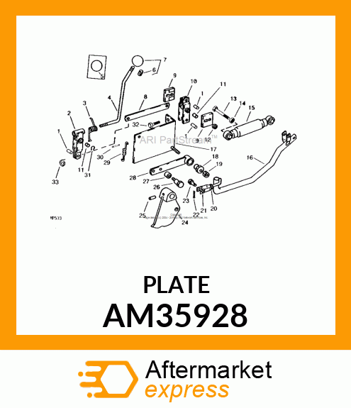 Bracket - ACCENTRIC MTG BRKT WLD (Part is Obsolete) AM35928