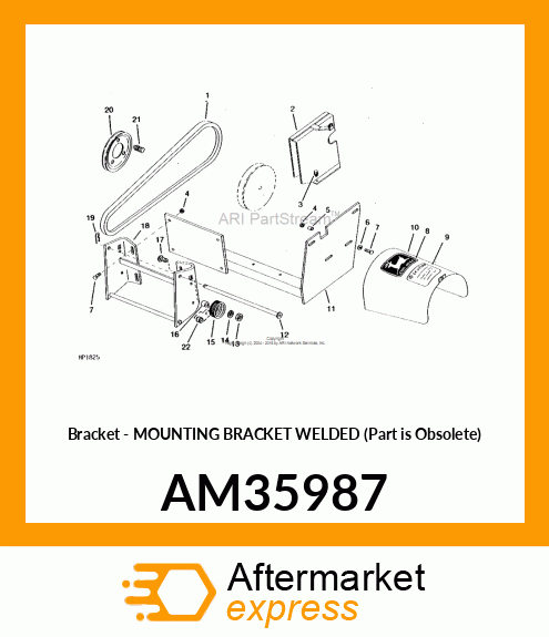 Bracket - MOUNTING BRACKET WELDED (Part is Obsolete) AM35987