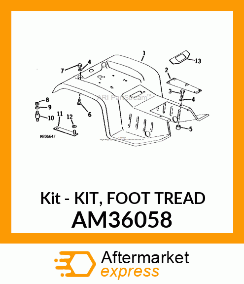 Kit - KIT, FOOT TREAD AM36058