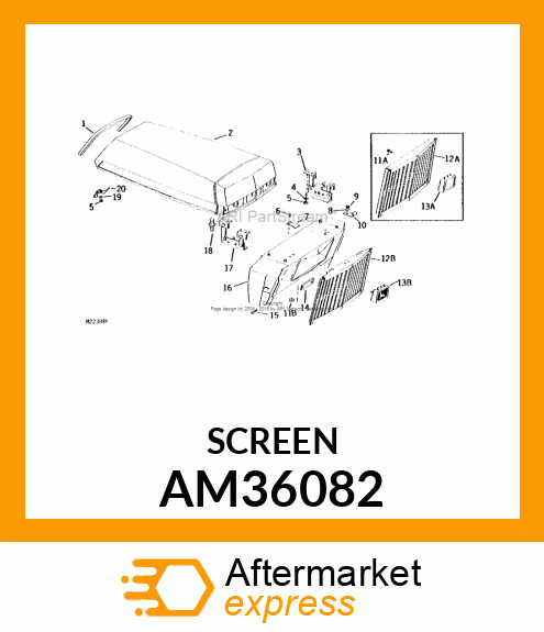 Grille - GRILLE, WELDED AM36082