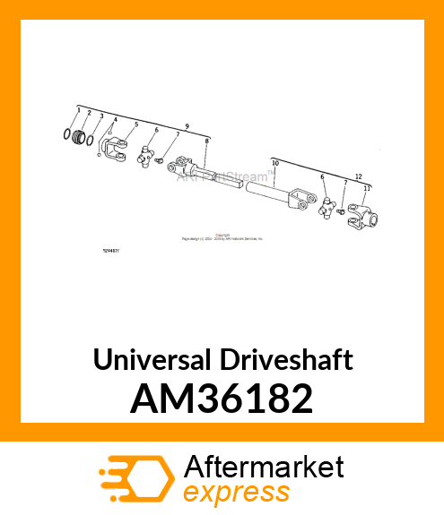 Universal Driveshaft AM36182