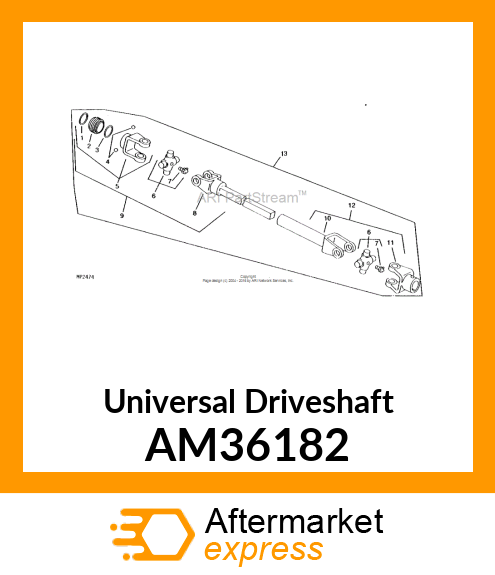 Universal Driveshaft AM36182