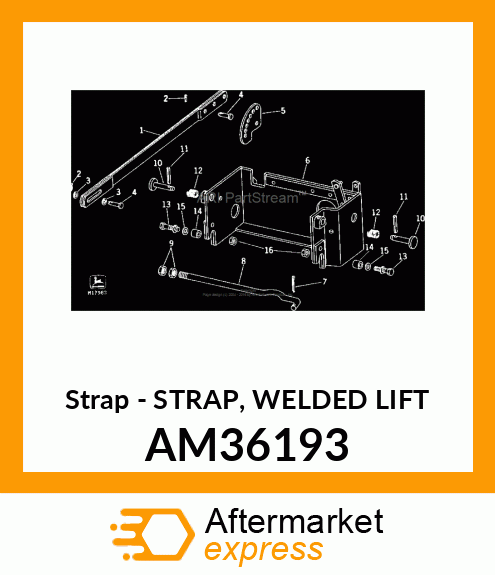 Strap - STRAP, WELDED LIFT AM36193