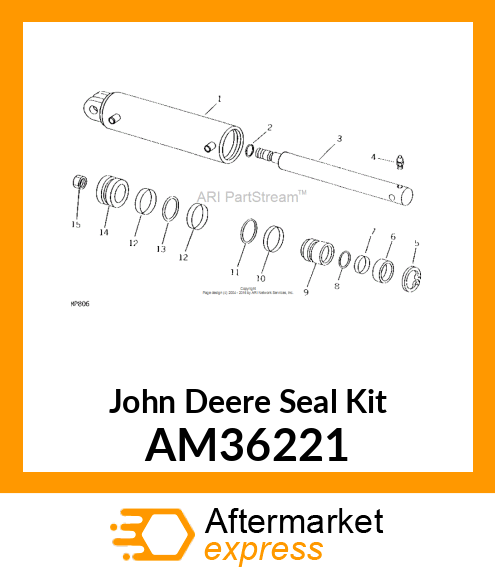 LIFT/TILT CYLINDER SEAL KIT AM36221