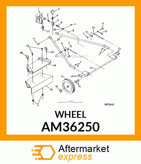 WHEEL amp; TIRE ASSY (PLASTIC) AM36250