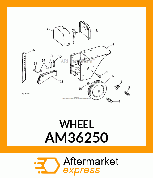 WHEEL amp; TIRE ASSY (PLASTIC) AM36250