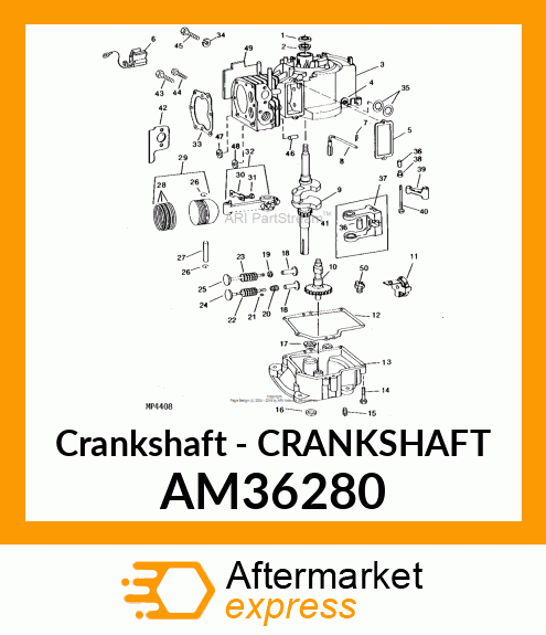 Crankshaft - CRANKSHAFT AM36280