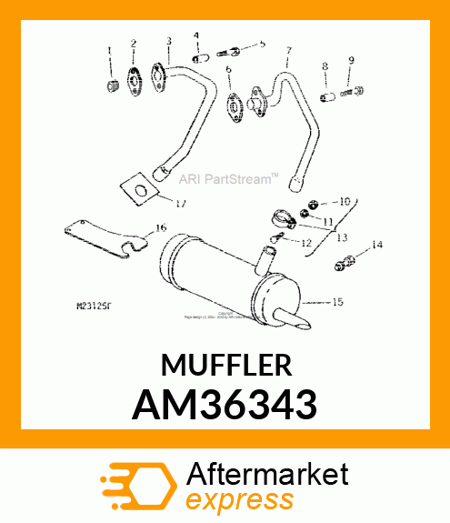 Muffler AM36343