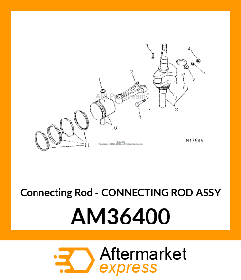 Connecting Rod - CONNECTING ROD ASSY AM36400