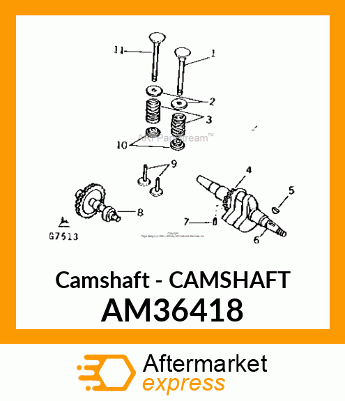 Camshaft - CAMSHAFT AM36418