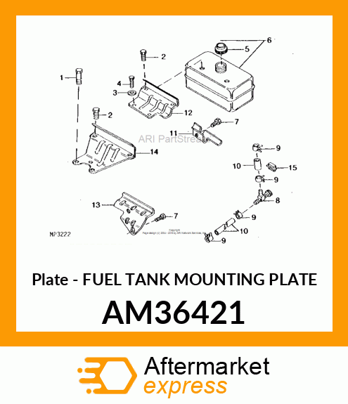 Plate - FUEL TANK MOUNTING PLATE AM36421