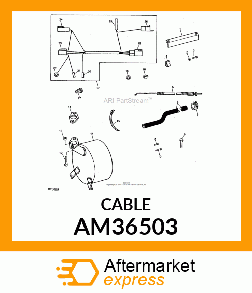 CONDUIT amp; CABLE ASSY AM36503