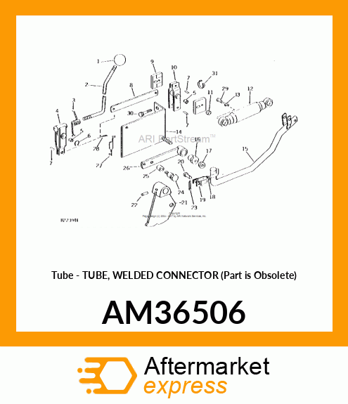 Tube - TUBE, WELDED CONNECTOR (Part is Obsolete) AM36506
