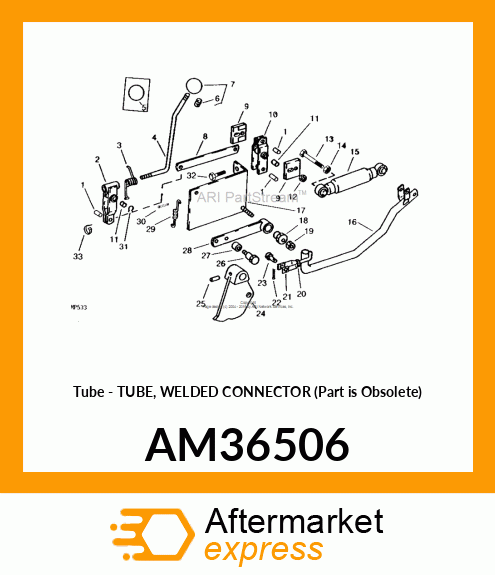 Tube - TUBE, WELDED CONNECTOR (Part is Obsolete) AM36506