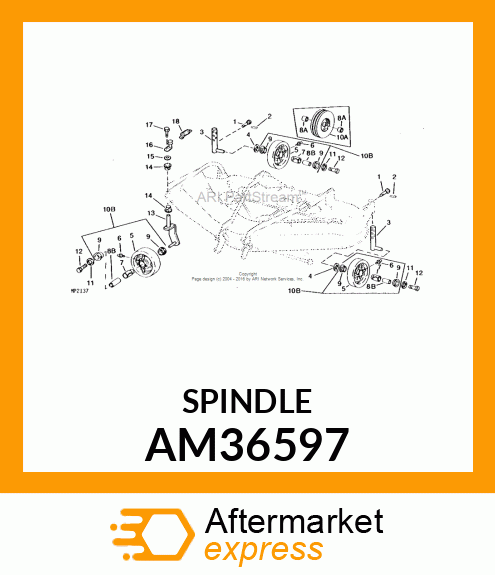 ARM, ARM, WELDED CASTER AM36597