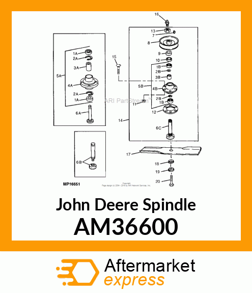 SPINDLE, WELDED AM36600