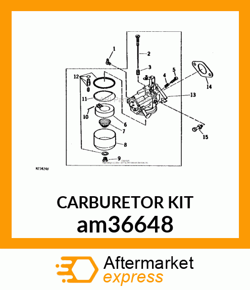 CARBURETOR KIT am36648