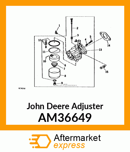 ADJUSTING NEEDLE ASSY AM36649