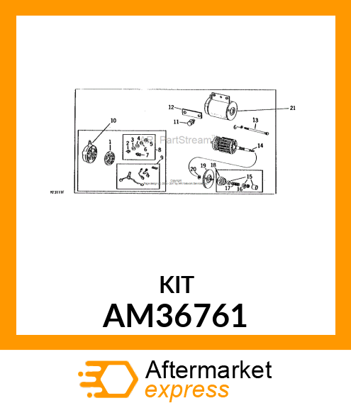 Kit - STARTER DRIVE KIT-PUR AM36761