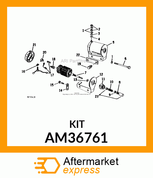 Kit - STARTER DRIVE KIT-PUR AM36761