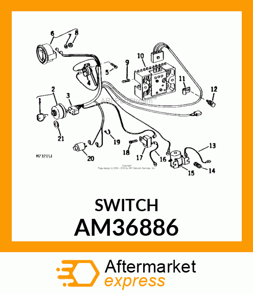 SWITCH, NEUTRAL START (N.O.) AM36886