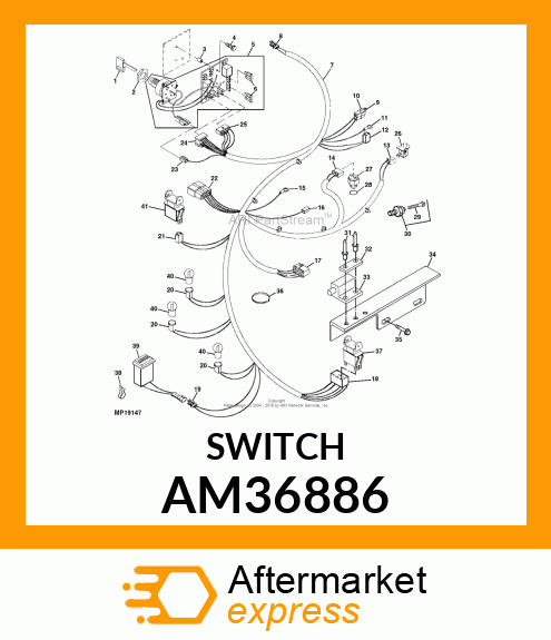 SWITCH, NEUTRAL START (N.O.) AM36886