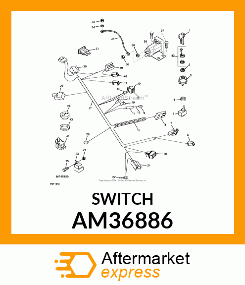 SWITCH, NEUTRAL START (N.O.) AM36886