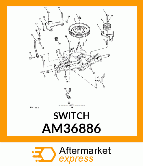 SWITCH, NEUTRAL START (N.O.) AM36886