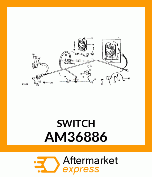 SWITCH, NEUTRAL START (N.O.) AM36886