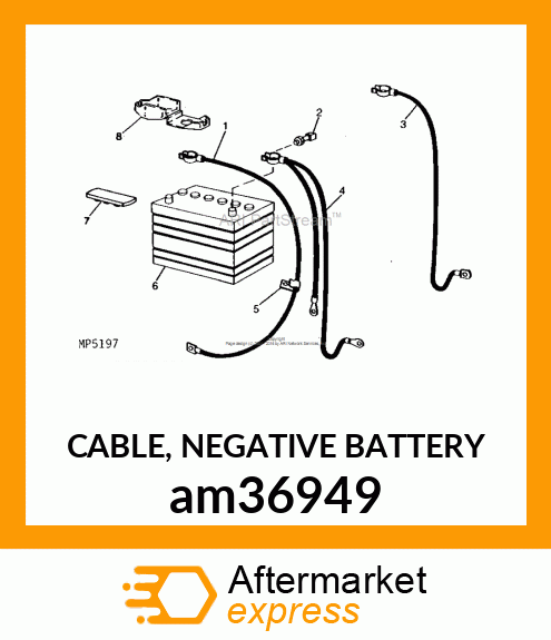 CABLE, NEGATIVE BATTERY am36949