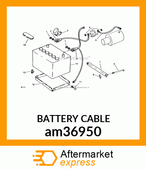 BATTERY CABLE am36950