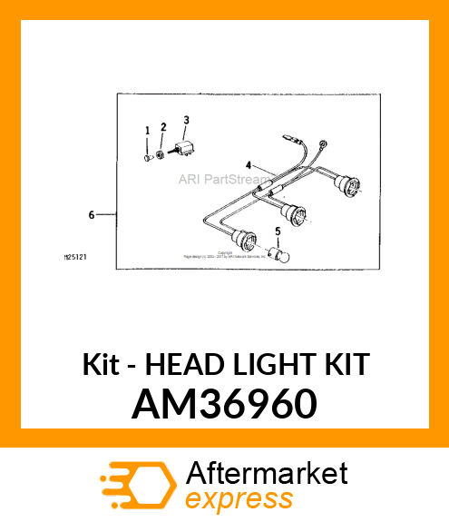 Kit - HEAD LIGHT KIT AM36960