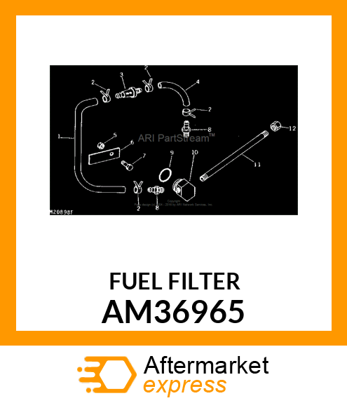 IN LINE FUEL FILTER AM36965