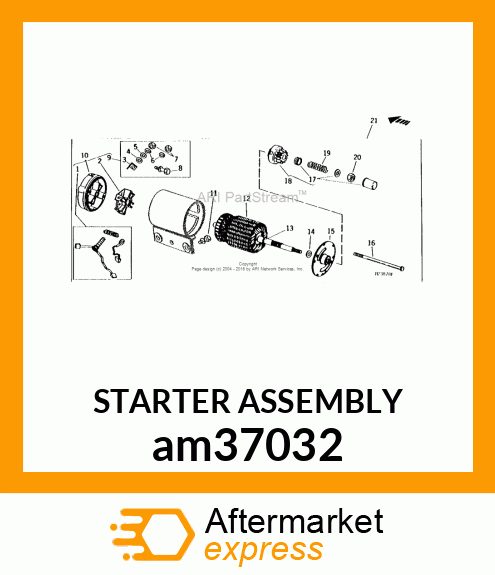 STARTER ASSEMBLY am37032