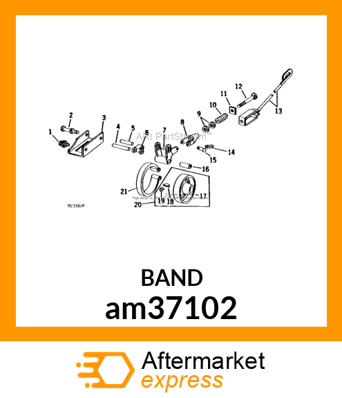 BRAKE BAND, BAND, BONDED BRAKE am37102