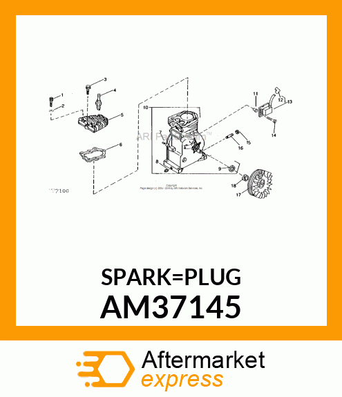 RJ17LM SPARK PLUG AM37145