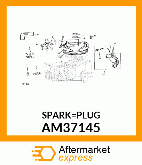 RJ17LM SPARK PLUG AM37145