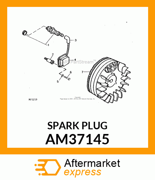 RJ17LM SPARK PLUG AM37145