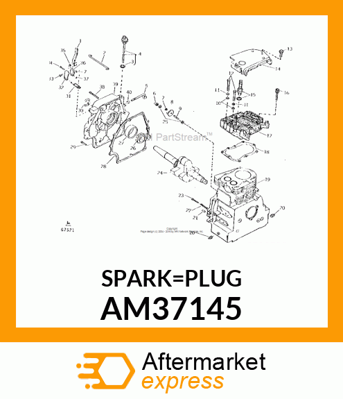 RJ17LM SPARK PLUG AM37145