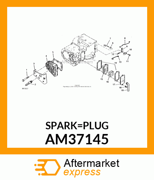 RJ17LM SPARK PLUG AM37145