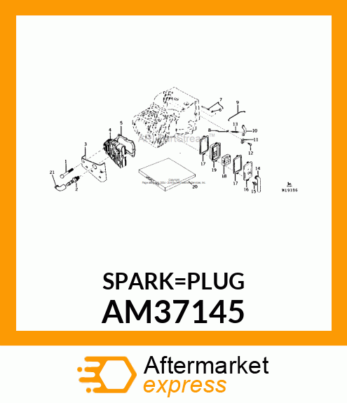 RJ17LM SPARK PLUG AM37145