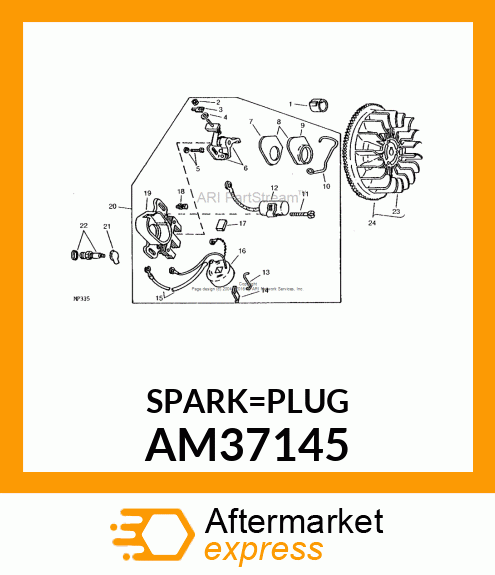 RJ17LM SPARK PLUG AM37145