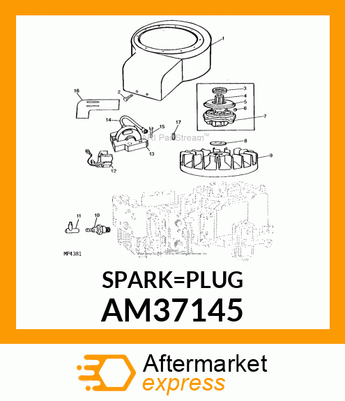 RJ17LM SPARK PLUG AM37145