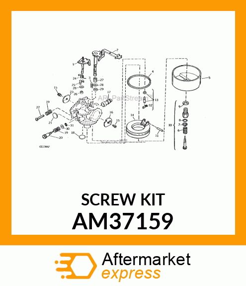 MAIN ADJUSTMENT SCREW ASSY AM37159