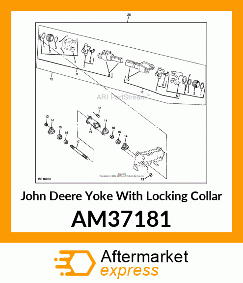 YOKE WITH LOCKING COLLAR, YOKE, QUI AM37181