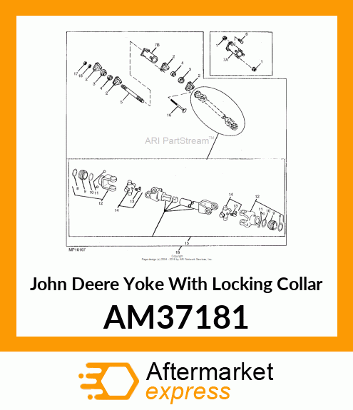 YOKE WITH LOCKING COLLAR, YOKE, QUI AM37181